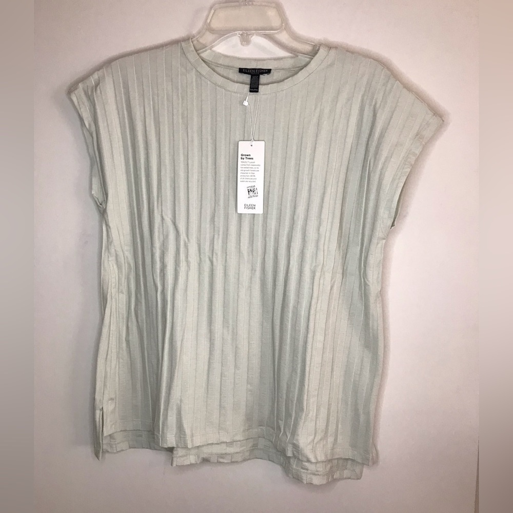 NWT Eileen Fisher mint green top PM